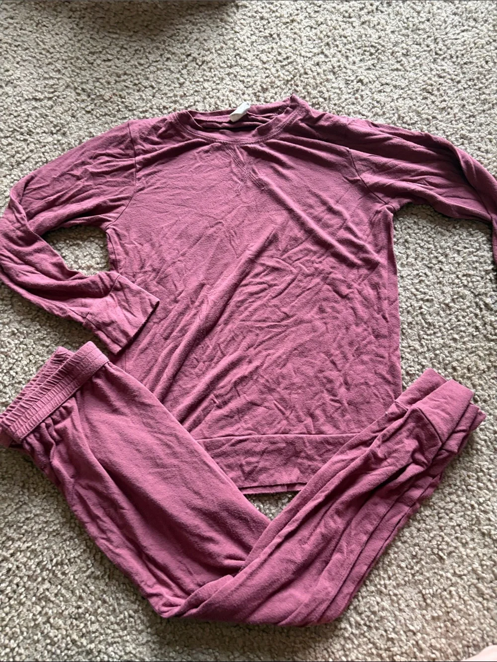B38 Kate Quinn Bamboo LS 2pc Daywear in Dusty Rose (2022), PILLING